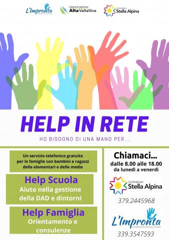 Locandina progetto Help in Rete